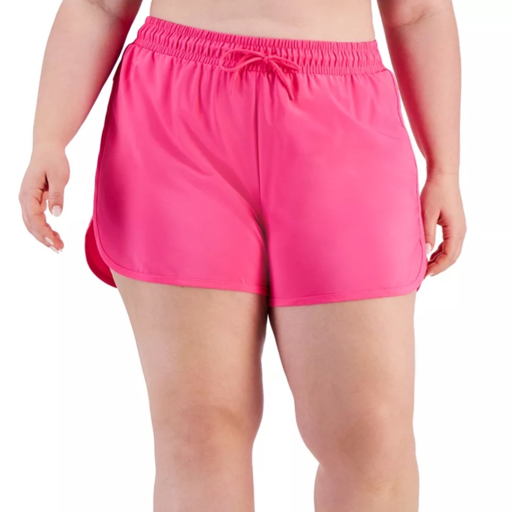 Plus Size Women’s ID IDEOLOGY Athletic Running Shorts Macys 2X